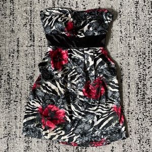 Agaci Zebra and Floral Dress